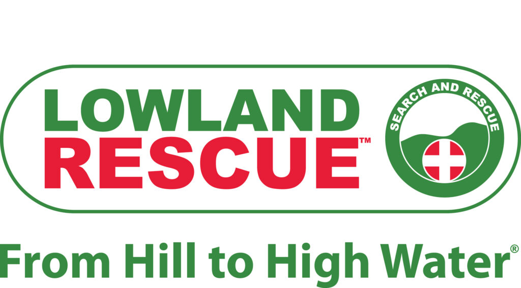 Lowland rescue logo and strapline