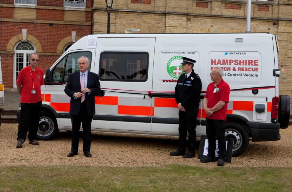 HANTSAR's third Incident Control Vehicle launched with the Police Crime Commissioner