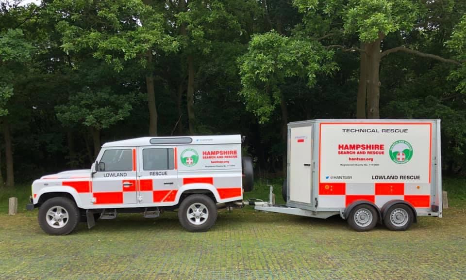 HANTSAR's Third Land Rover and Trailer